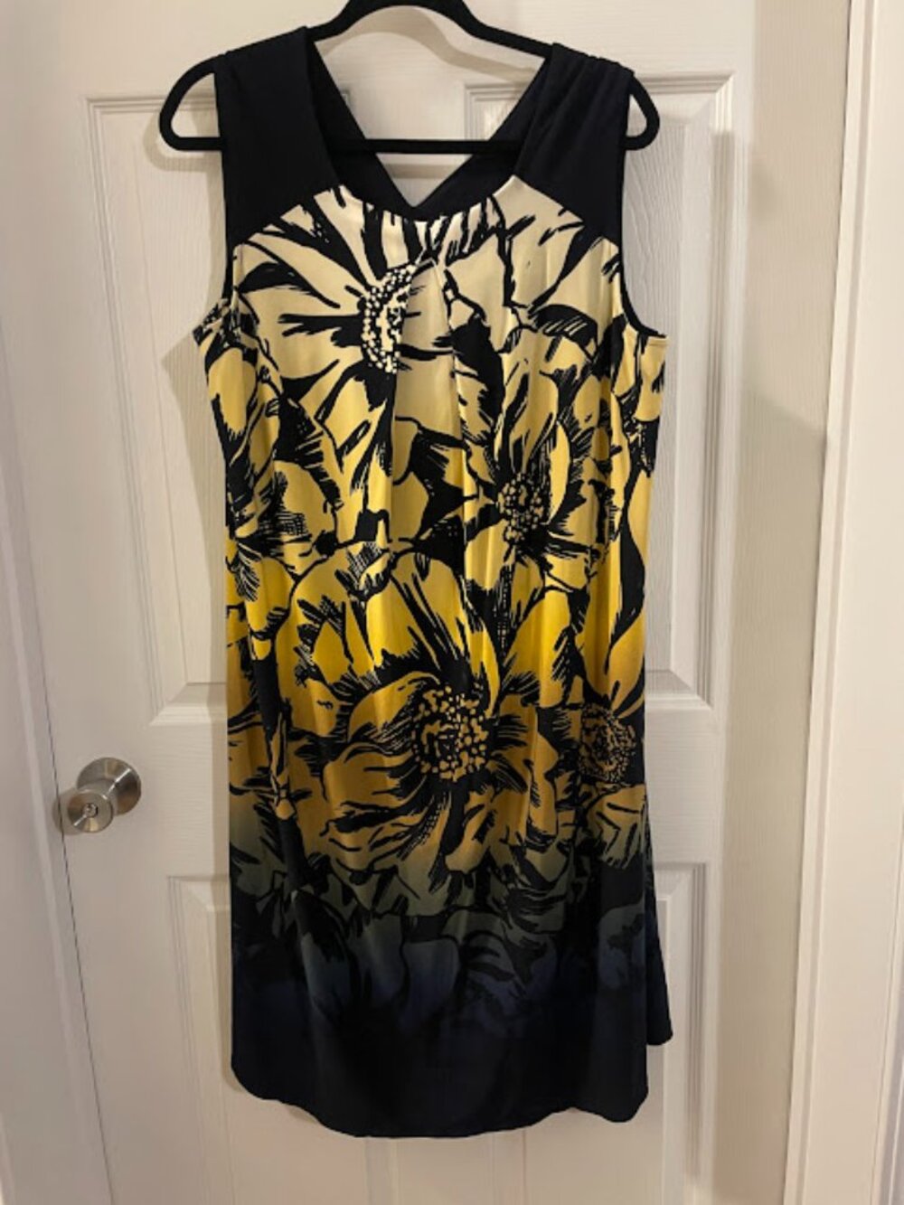 Est. 1962 Ombre Blue/Yellow Sheath Dress